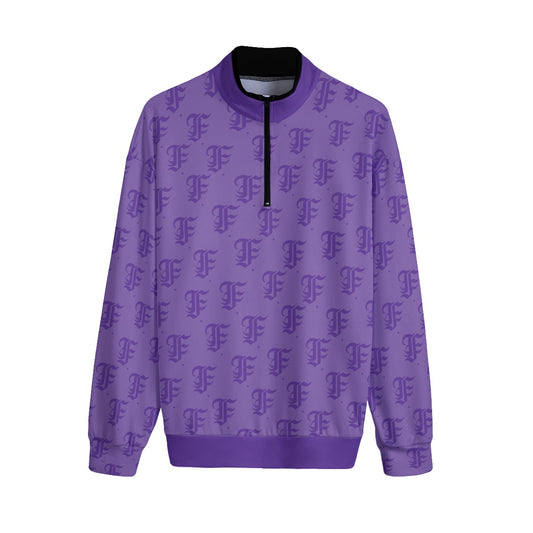 FFPurple | Quarter Zip Sweater