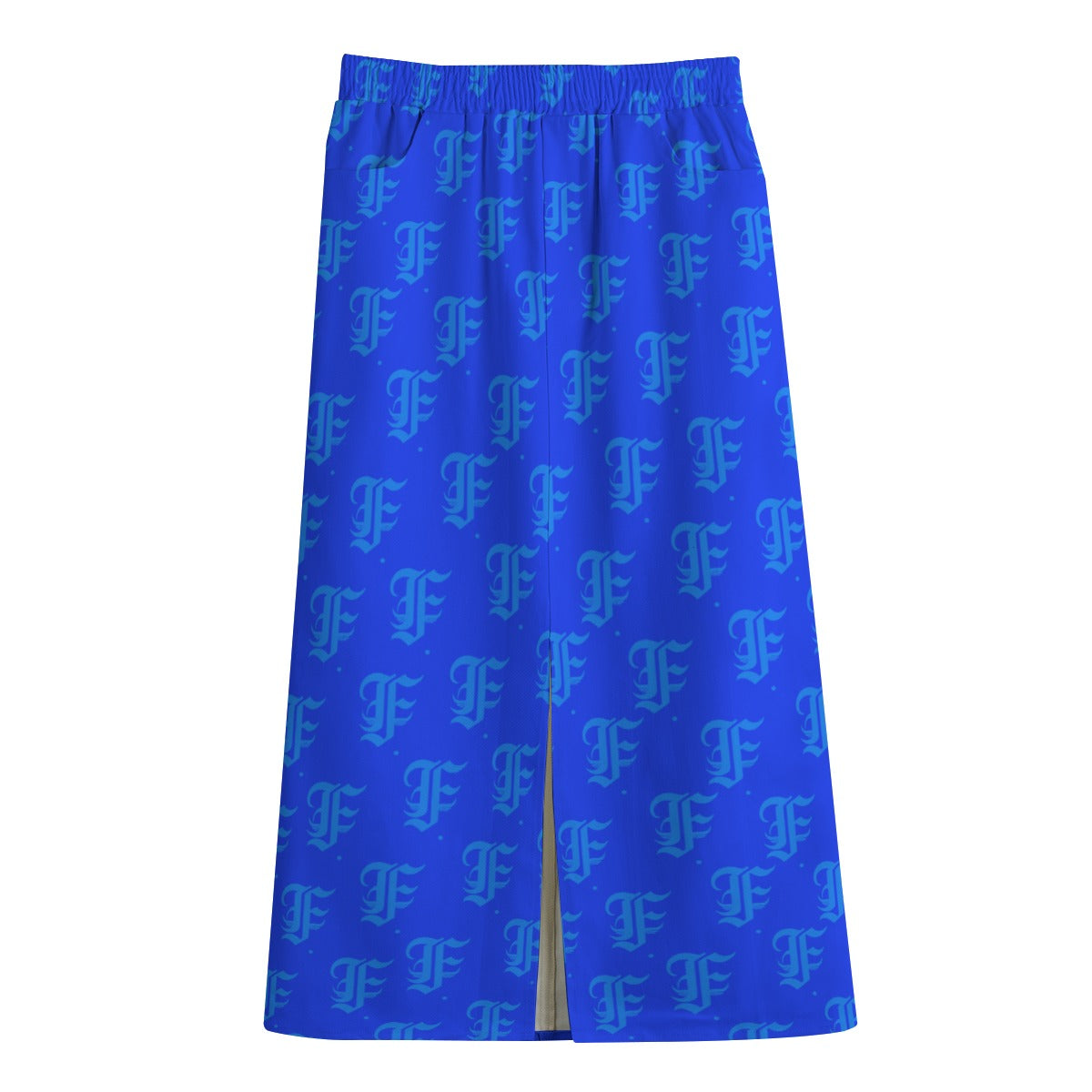 FFBlue Mid-slit Skirt | 245GSM Cotton