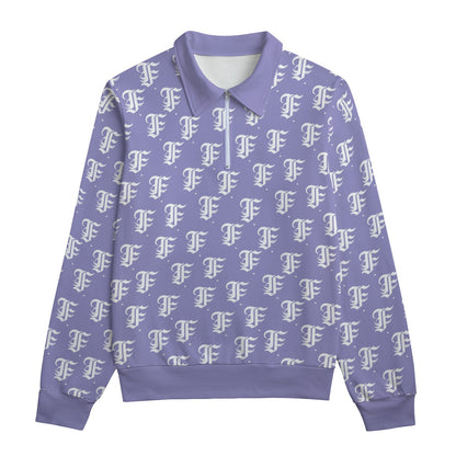 FFLavender Heavyweight Zip-Up Polo  | 310GSM Cotton