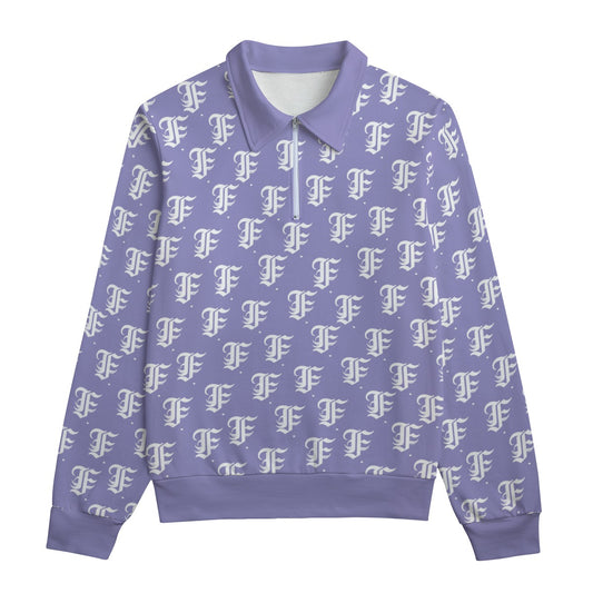 FFLavender Heavyweight Zip-Up Polo  | 310GSM Cotton