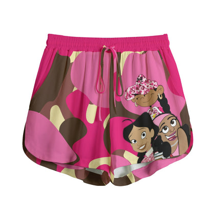 FFBLKGIRLPOP | Shorts With Drawstring  (Rayon)