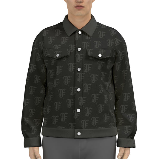 FFBlack Trucker Jacket | 245GSM Cotton