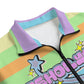 Pastel Striped | Knitted Fleece Zip-up