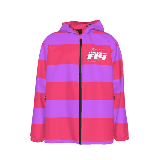 Pink & Purple Striped | Windbreaker