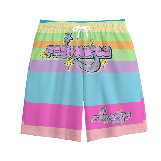 PastelStripped Shorts | 310GSM Cotton