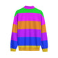 Neon Striped | Quarter Zip Sweater
