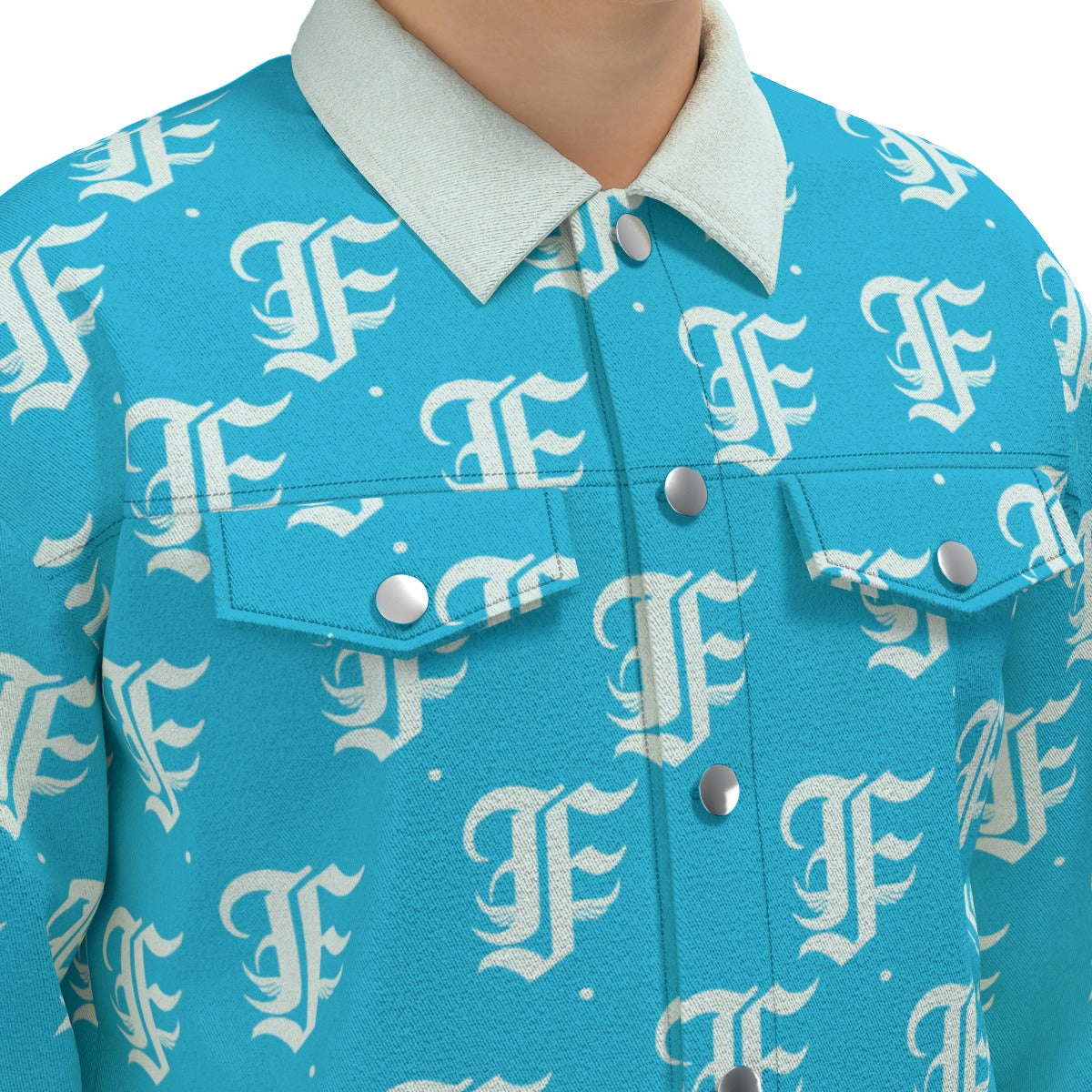 FFBabyBlu Trucker Jacket | 245GSM Cotton