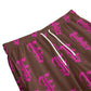 FFBrown&Pink Shorts | 115GSM Cotton poplin