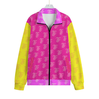 FFLemonadeStrawberry | Knitted Fleece Zip-Up