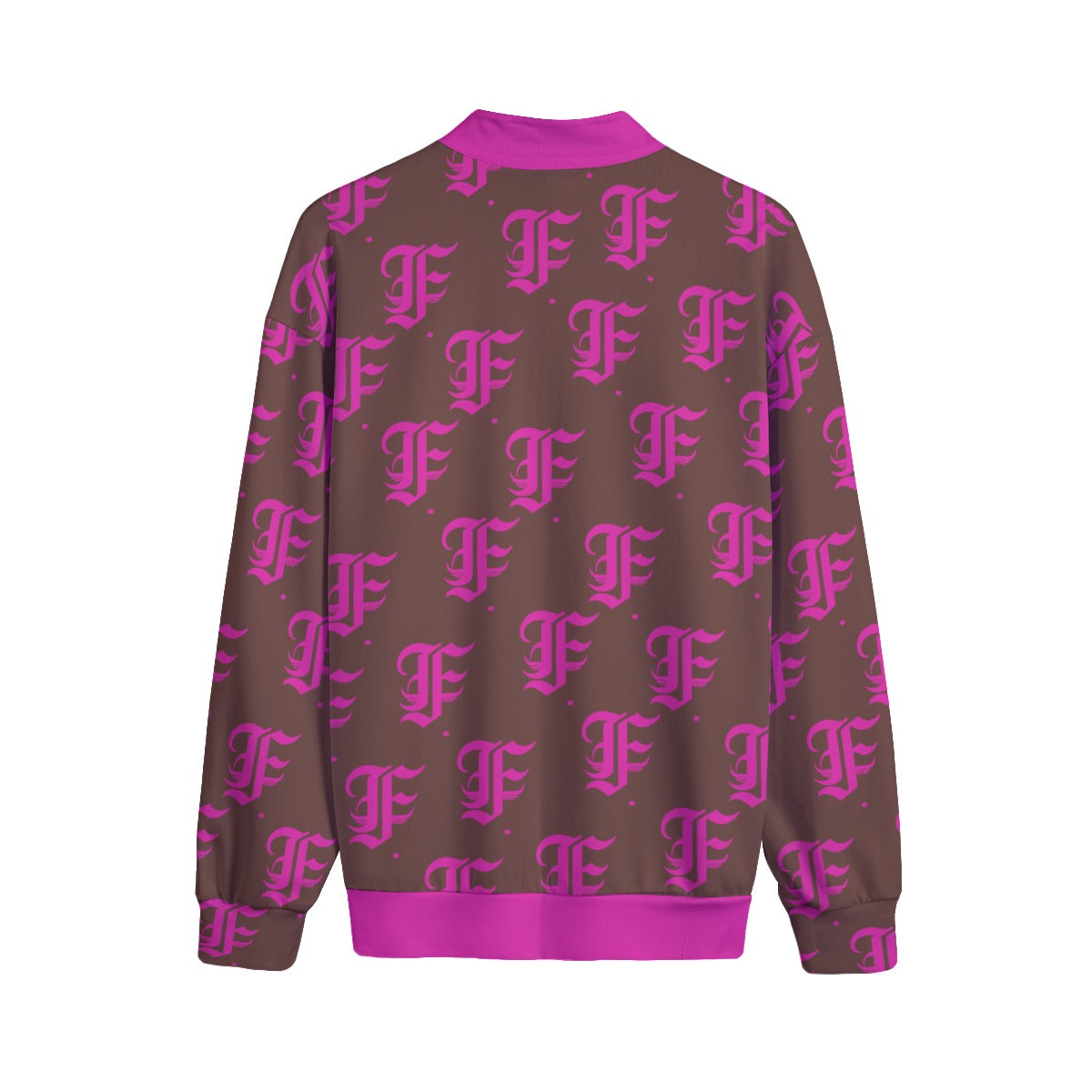 FFBrown&Pink | Quarter Zip Sweater