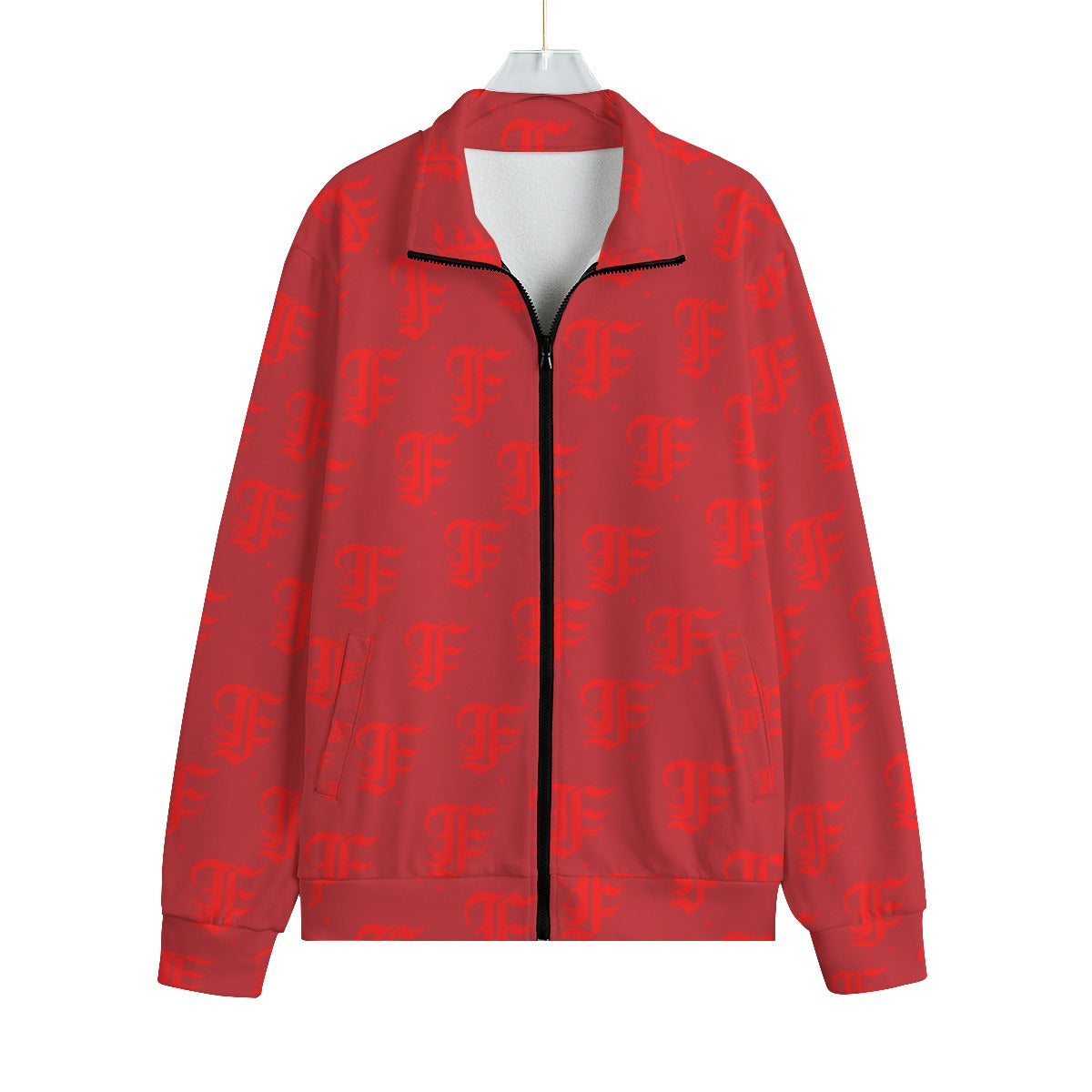 FFDarkCherry | Knitted Fleece Zip-up