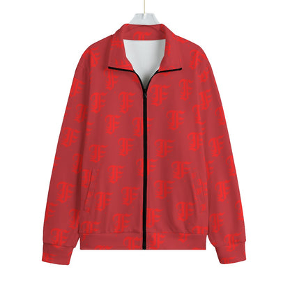 FFDarkCherry | Knitted Fleece Zip-up