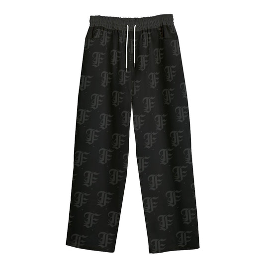 FFBlack Straight-leg Sweats | 245GSM Cotton