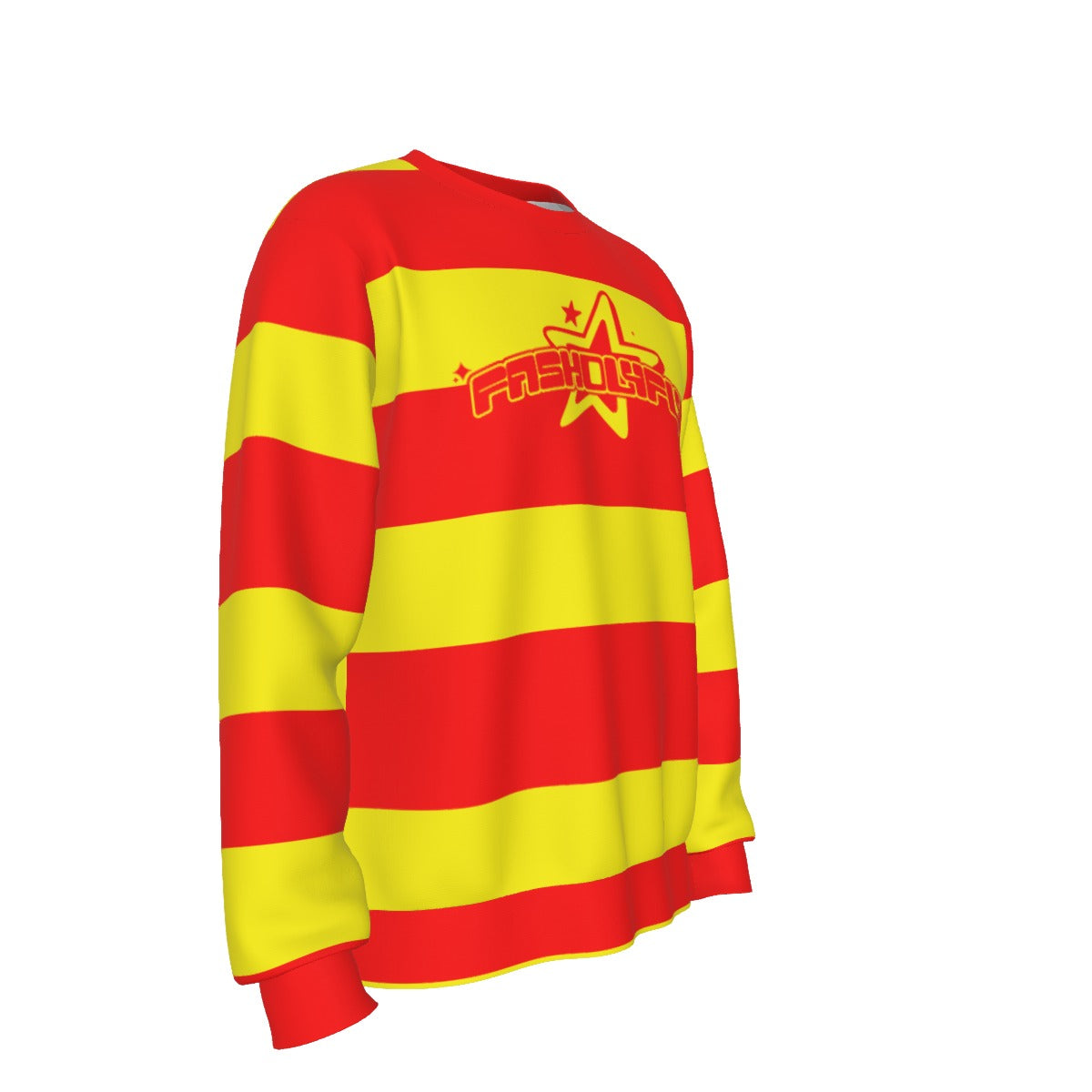 Red & Yellow Striped | Basic Sweater