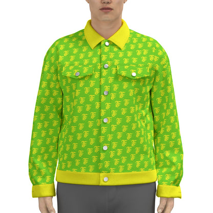 FFGreenYellow Trucker Jacket | 245GSM Cotton