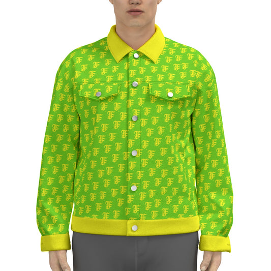 FFGreenYellow Trucker Jacket | 245GSM Cotton