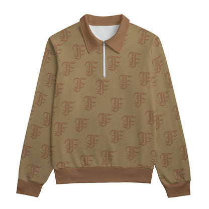 FFCoffee Heavyweight Zip-Up Polo  | 310GSM Cotton
