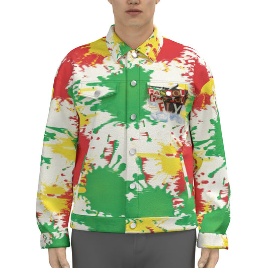 OG FF Paint Splatter Trucker Jacket | 245GSM Cotton