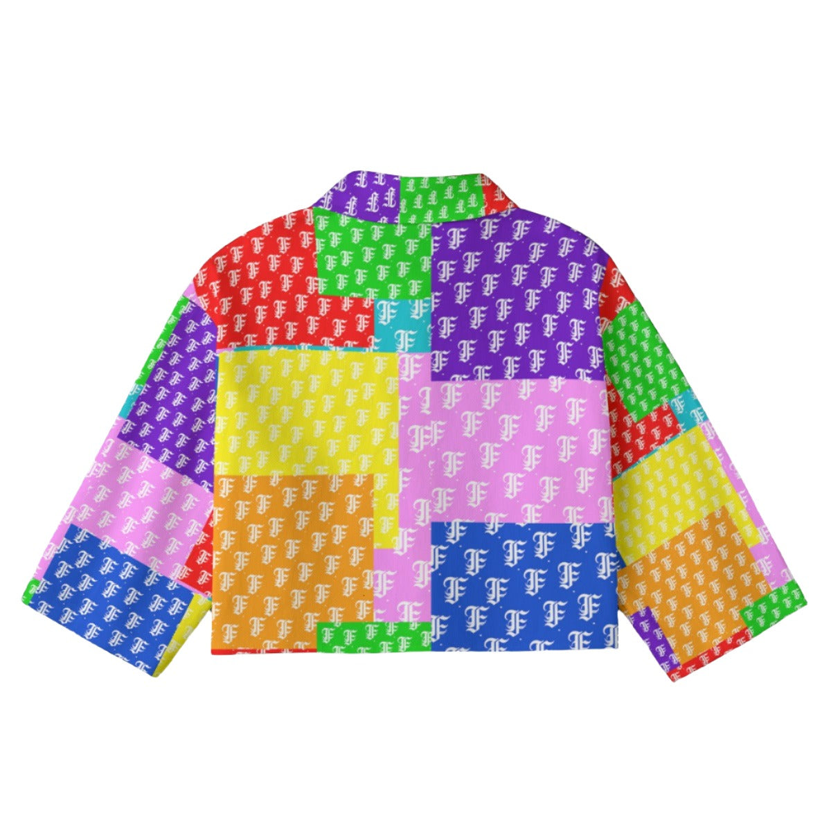 FFPatchwork [Cropped Button-Up Jacket] | 245GSM Cotton