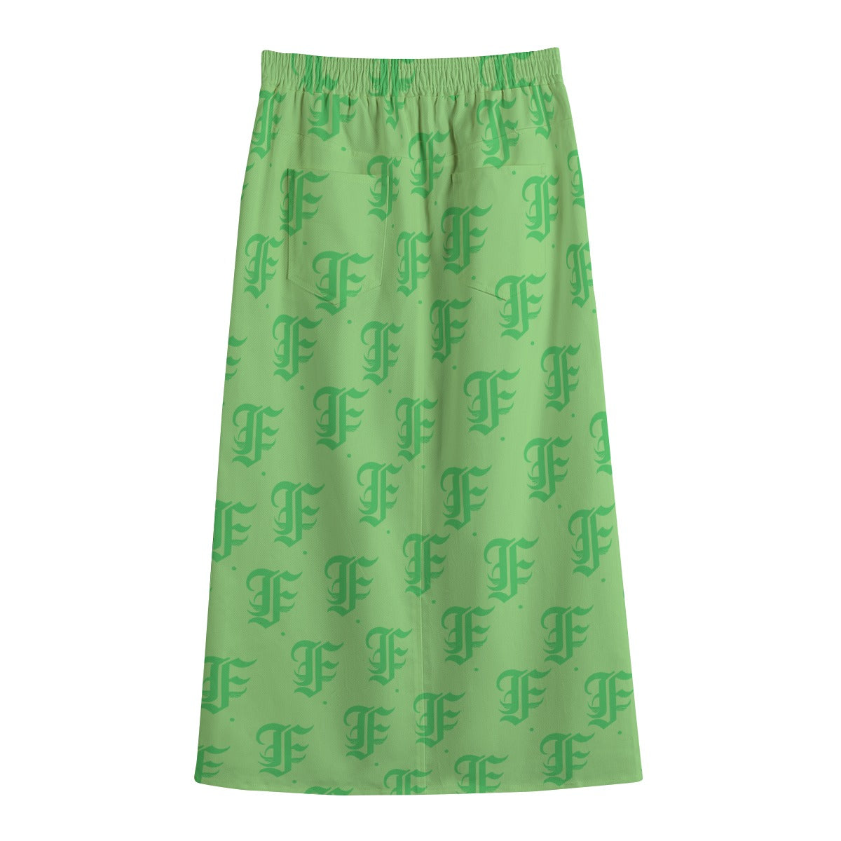 FFMintGreen Mid-slit Skirt | 245GSM Cotton