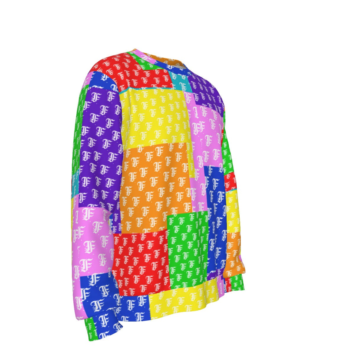 Multi-Color Patchwork | Basic Sweater