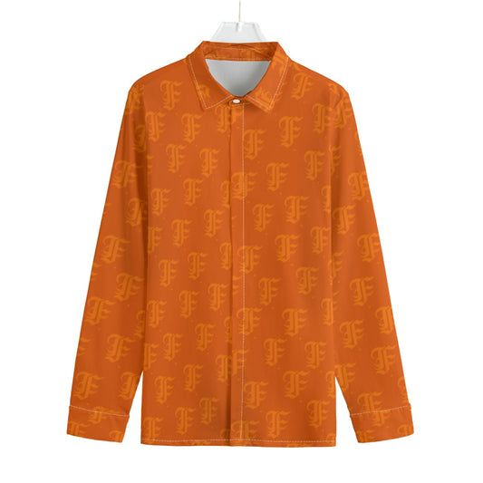 FFOrange Button-Up |115GSM Cotton poplin