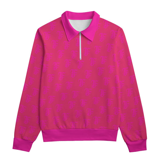 FFHotPink Heavyweight Zip-Up Polo  | 310GSM Cotton