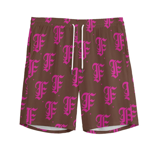 FFBrown&Pink Shorts | 115GSM Cotton poplin