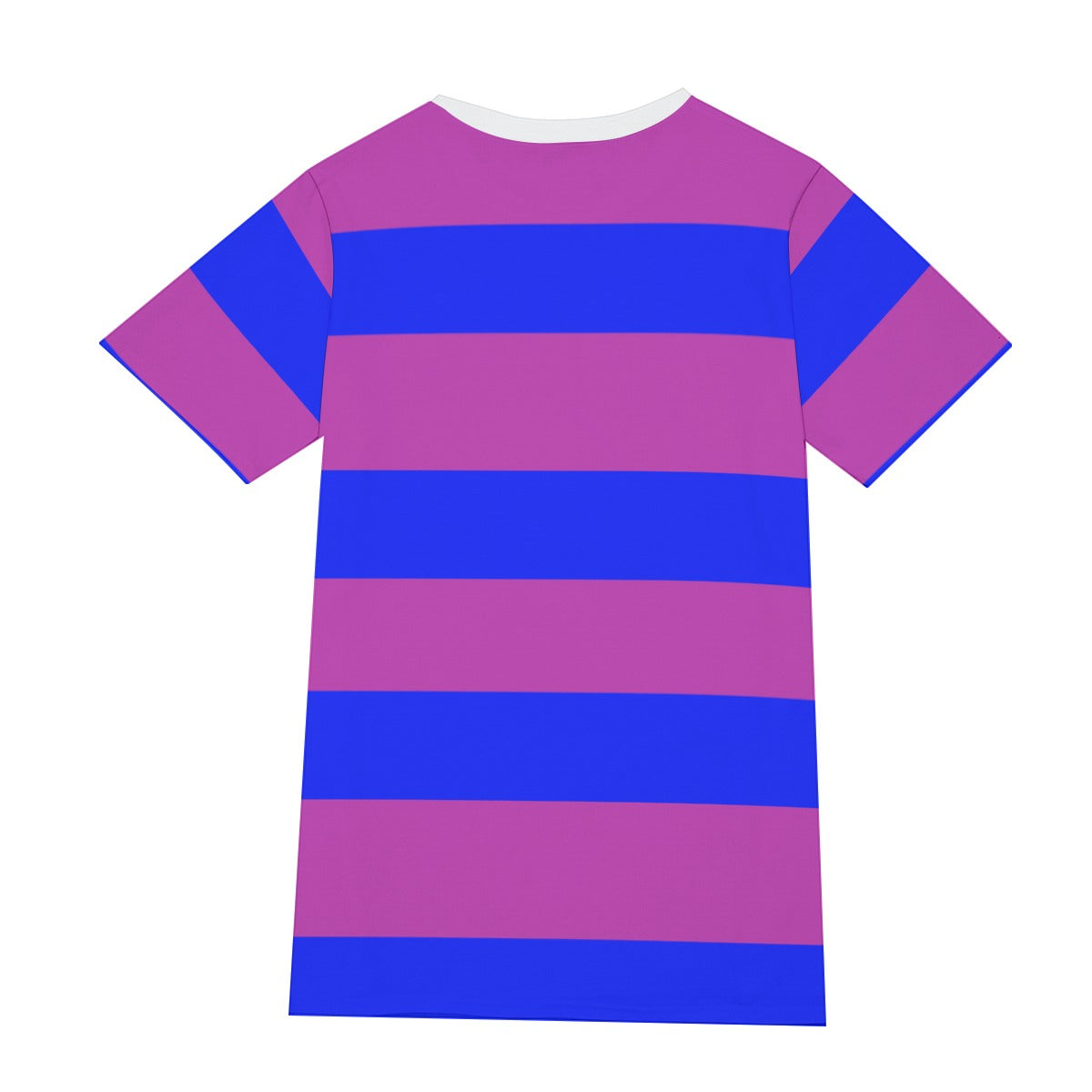Purple & Blue Striped Tee | 190GSM Cotton