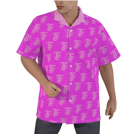 FFPink Hawaiian Shirt  |115GSM Cotton poplin