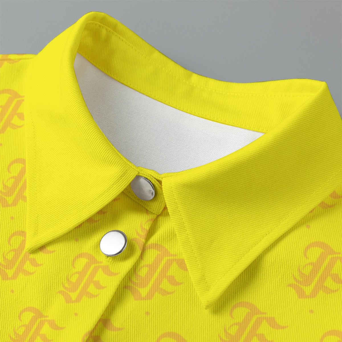 FFYellow [Cropped Button-Up Jacket] | 245GSM Cotton