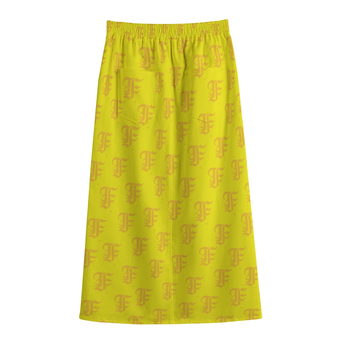 FFYellow Mid-slit Skirt | 245GSM Cotton
