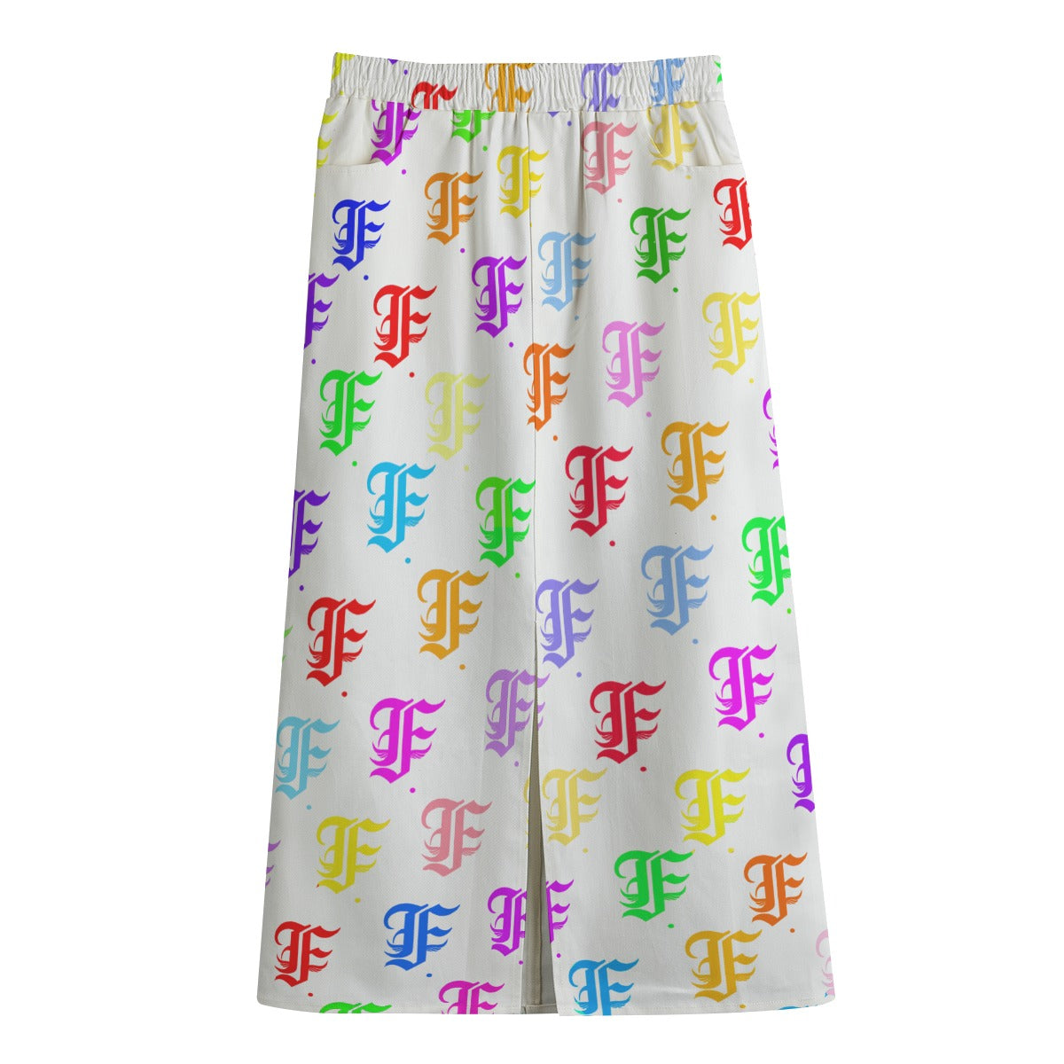 Multi-Fly Mid-slit Skirt | 245GSM Cotton