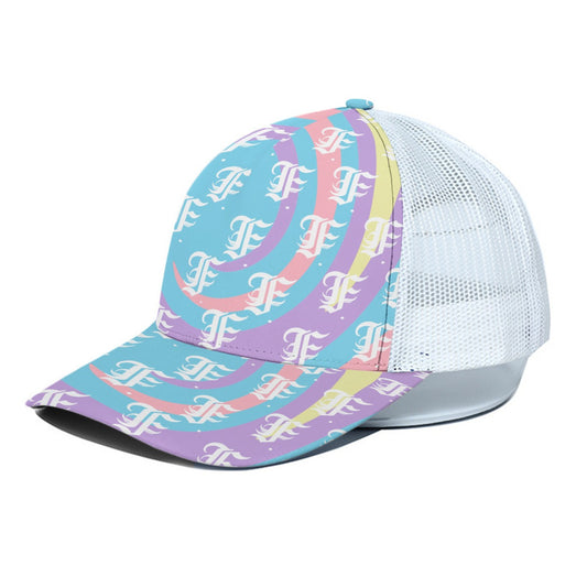 FFPastel Swirl |  Cap W/ White Half-mesh