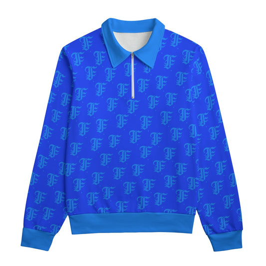 FFBlue Heavyweight Zip-Up Polo  | 310GSM Cotton