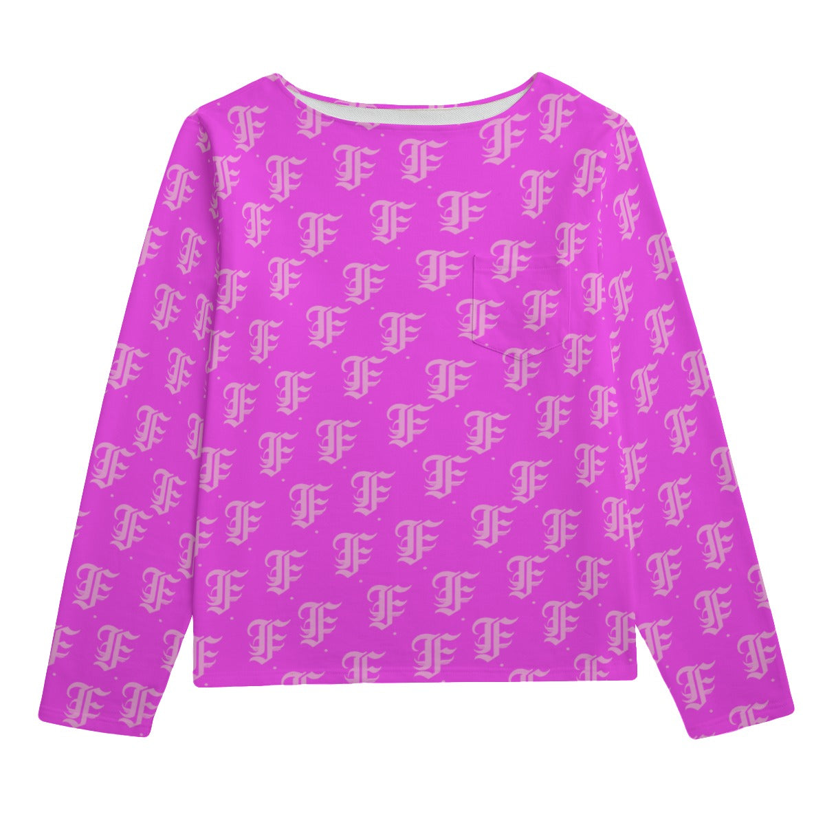 FFPink Boat Neck Sweatshirt | 310GSM Cotton