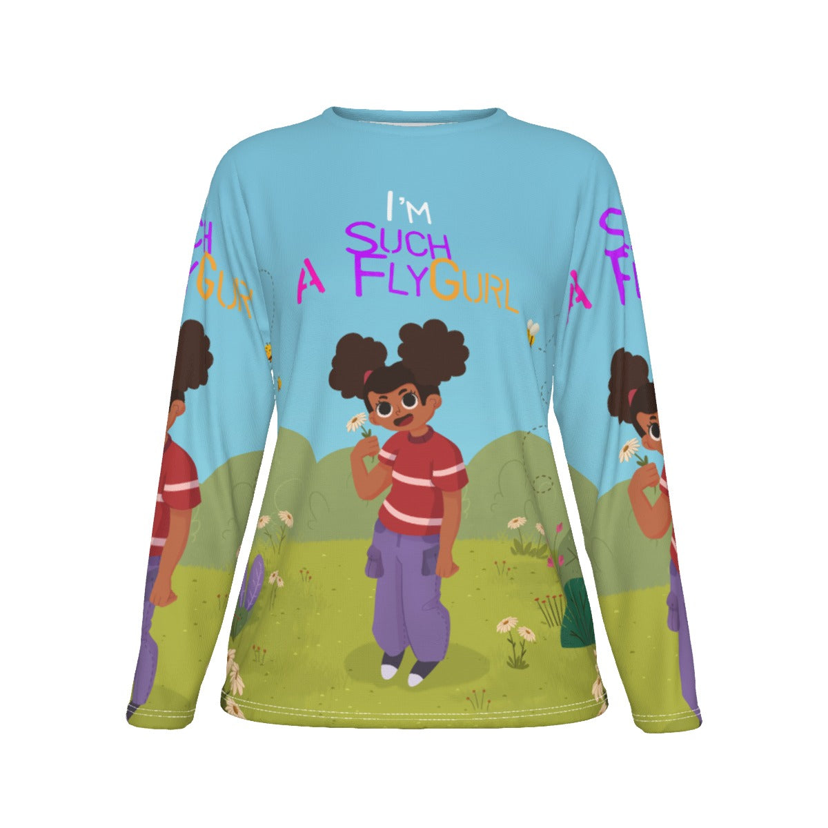 I'm Such A FlyGurl  Oversized AOP Tee | 190GSM Cotton
