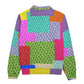 Pastel Patchwork Heavyweight Zip-Up Polo  | 310GSM Cotton