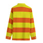 Orange & Yellow Striped Button-Up |115GSM Cotton poplin