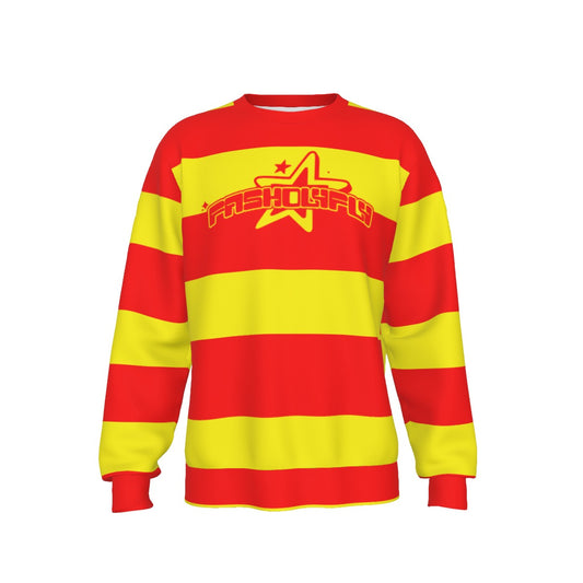 Red & Yellow Striped | Basic Sweater