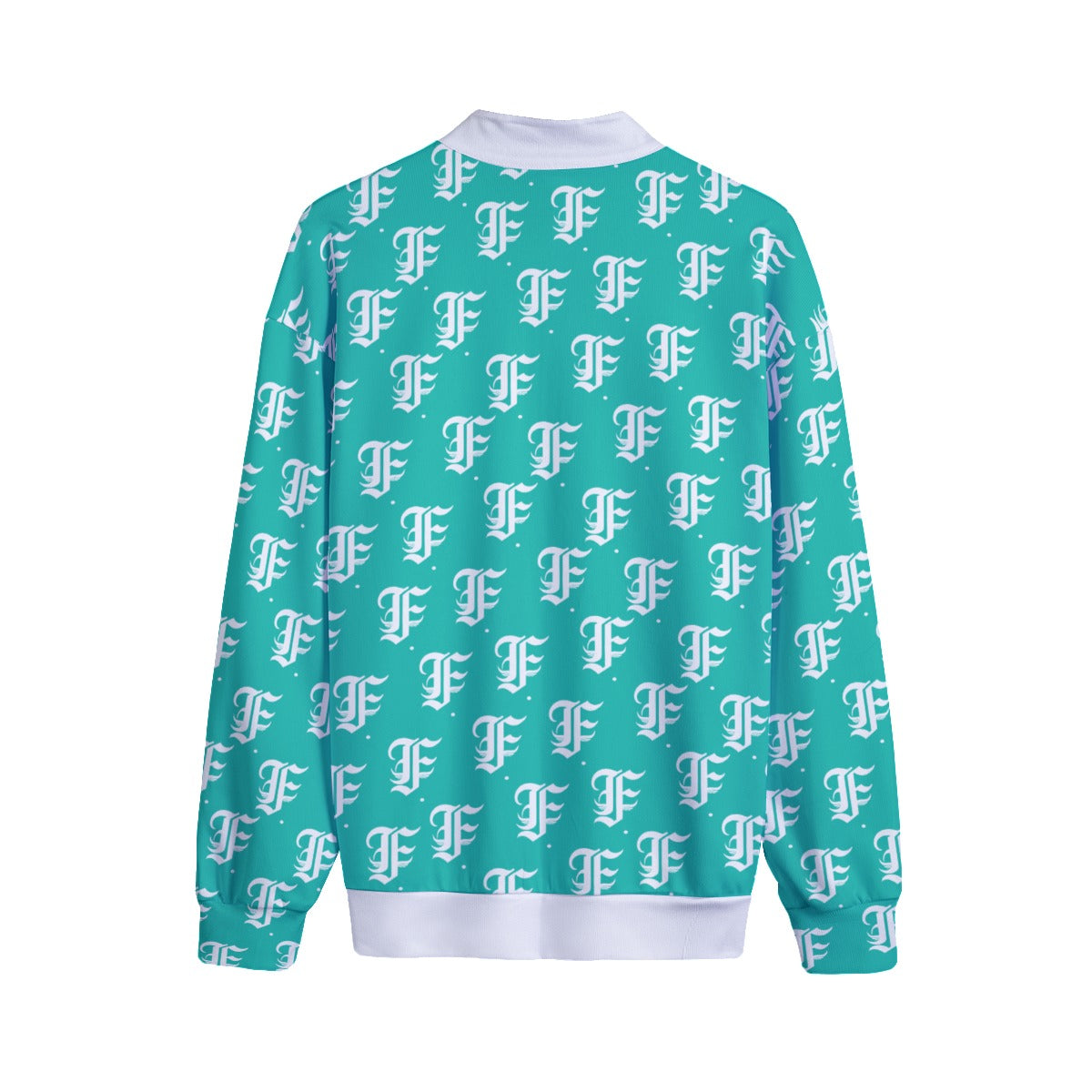 FFTurquoise | Quarter Zip Sweater