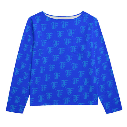 FFBlue Boat Neck Sweatshirt | 310GSM Cotton