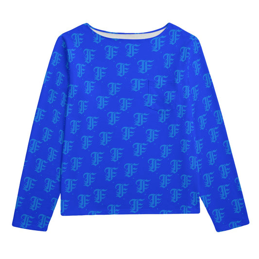 FFBlue Boat Neck Sweatshirt | 310GSM Cotton