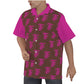 FFBrown & Pink Hawaiian Shirt  |115GSM Cotton poplin