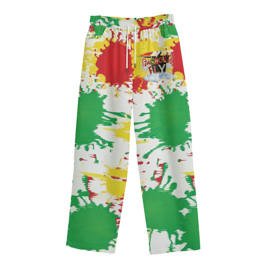 OG Fasholy Fly Paint Splatter Straight-leg Sweats | 245GSM Cotton