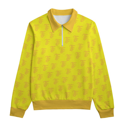 FFYellow Heavyweight Zip-Up Polo  | 310GSM Cotton