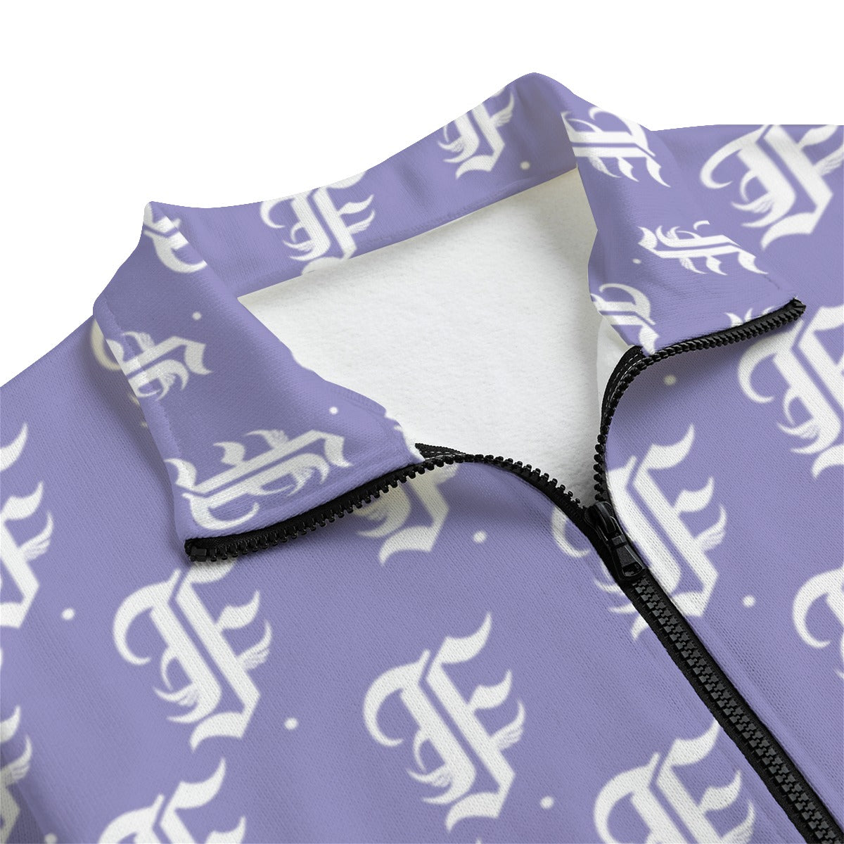 FFLavender | Knitted Fleece Zip-up