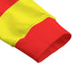 Red & Yellow Striped Heavyweight Zip-Up Polo  | 310GSM Cotton