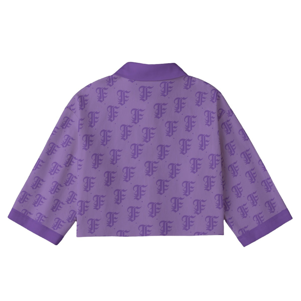 FFPurple [Cropped Button-Up Jacket] | 245GSM Cotton