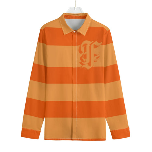 Creamsicle Striped Button-Up |115GSM Cotton poplin
